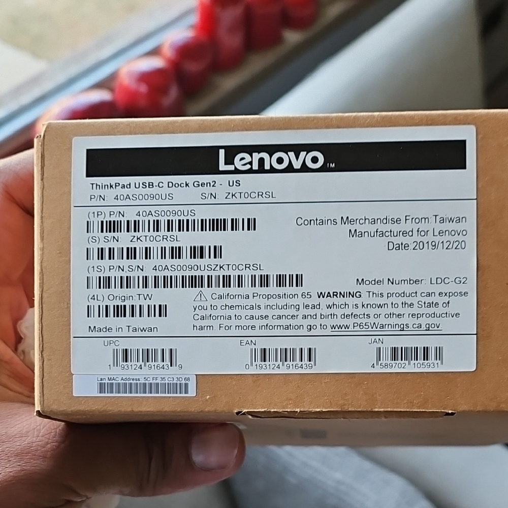 Lenovo ThinkPad USB-C Dock Gen2